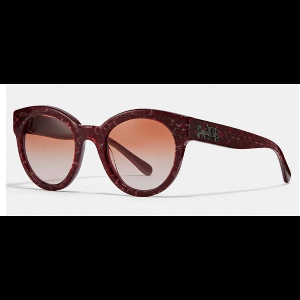 Coach Signature Round Sunglasses - Picture 3 of 8
